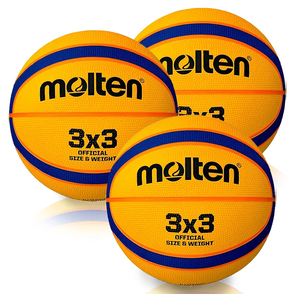 Kit 3 Bolas de Basquete Molten 3x3 Basket...