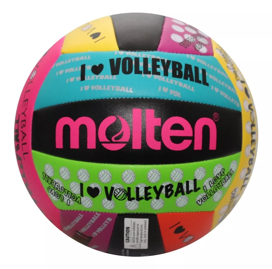 Kit 6 Bolas de Vôlei Molten MS500 LUV